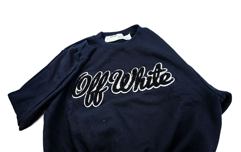 Off-White Shearling EMB Crewneck