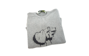 Off-  White Lurex Knit