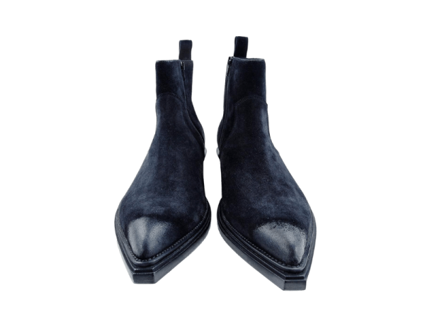 Balenciaga Boots Sanitiag Suede ne metal