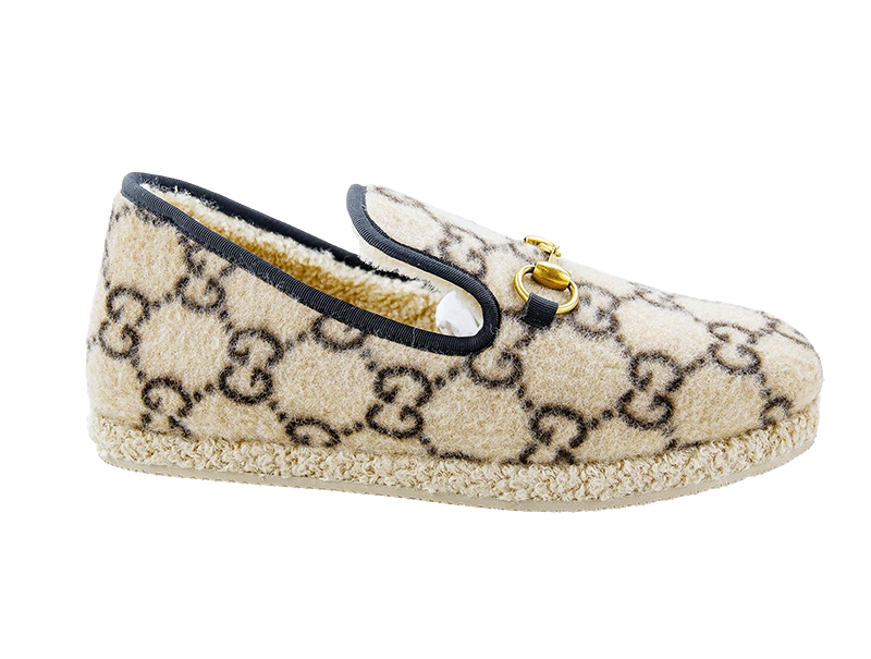 GUCCI Loafers home wool GG Fria