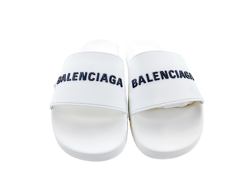Balenciaga Pool Slide Rubb Logo